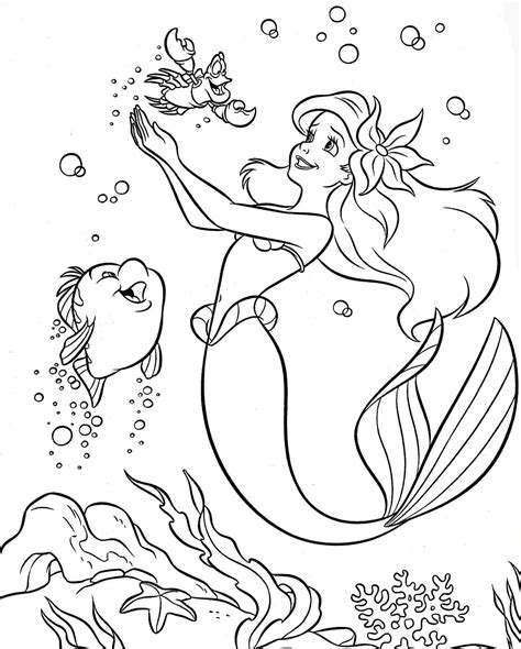 29 Disney Princess Ariel Coloring Pages Free Ideas