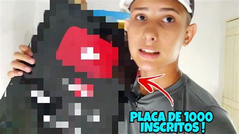 Chegou Minha Placa De Inscritos Do Youtube Youtube