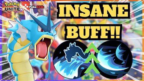 BUFFED AQUA TAIL GYARADOS Is So STRONGPokémon Unite YouTube