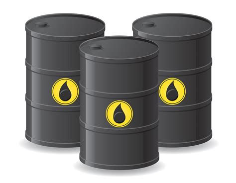 Black Barrels For Oil Vector Illustration 489025 Vector Art At Vecteezy