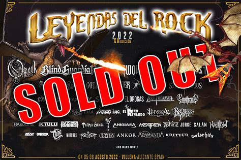 Leyendas Del Rock 2022 agota los abonos de tres días en Ticketmaster