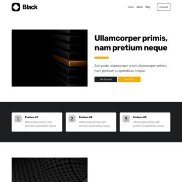 Black Template for Kopage - Customizable Theme for Your Unique Website