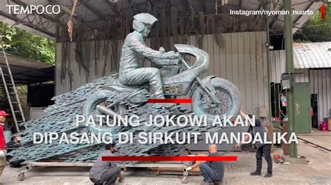 Patung Jokowi Karya Nyoman Nuarta Segera Dipasang Di Sirkuit Mandalika