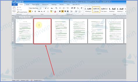 Cara Hapus Lembar Kosong Di Word | Hutomo
