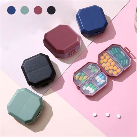 Preferme Portable Mini 6 Grid Medicine Box Portable One Week Dose