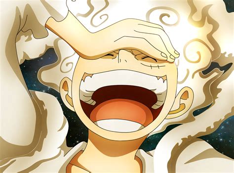 Luffy Gear 5 Laughing Anime