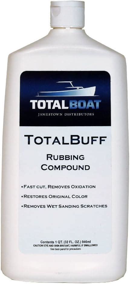 Amazon TotalBoat TotalBuff Marine Rubbing Compound Quart