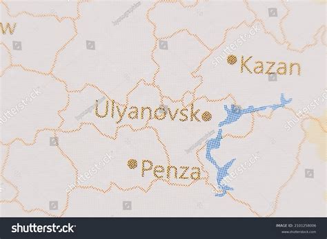 realistic map ulyanovsk stock photo shutterstock