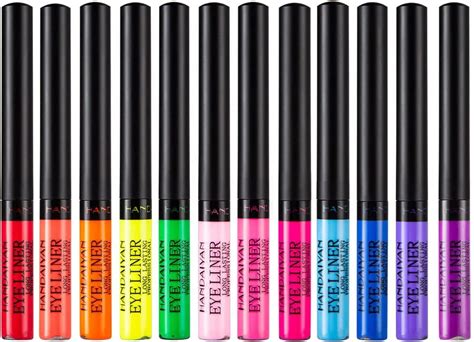 Colors Matte Liquid Eyeliner Set Uv Glow Rainbow Colorful Neon