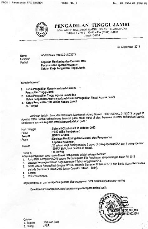 Detail Contoh Surat Ralat Kegiatan Koleksi Nomer 5