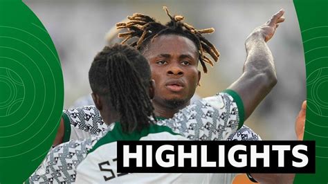 Afcon 2023: Guinea-Bissau 0-1 Nigeria - highlights - BBC Sport