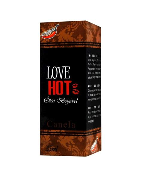 Love Hot óleo beijável de Canela Sexo Oral Anal e Vaginal Ml Chillies Sex Shop Sextoy