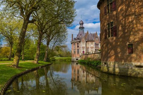 Ooidonk Castle in Belgium editorial photography. Image of gothic ...