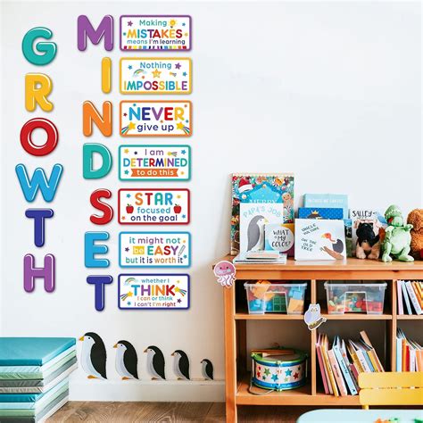 20 Piece Growth Mindset Posters Inspirational Philippines Ubuy