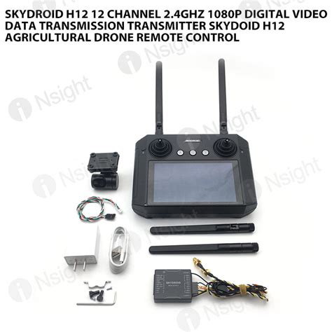 Skydroid H12 12 Channel 2.4GHz 1080P Digital Video Data Transmission T ...