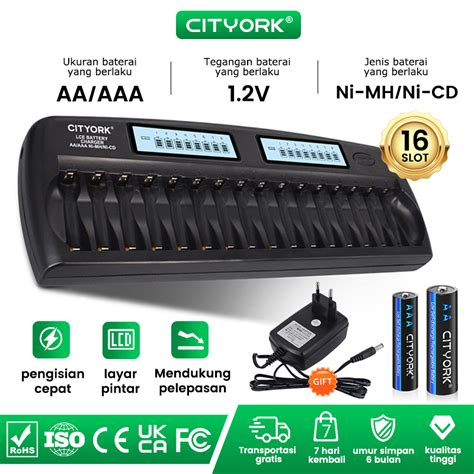 Jual Cityork Baterai Cas Slot Baterai Charge Aa Dan Aaa Baterai Isi