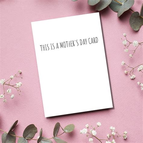 Sarcastic Mothers Day Card Rude Mothers Day Card Mean Mothers Day Card Snarky Card For Mom Funny