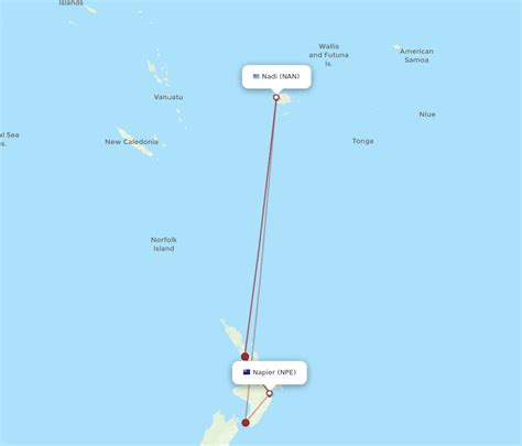 All Flight Routes From Nadi To Napier Nan To Npe Flight Routes