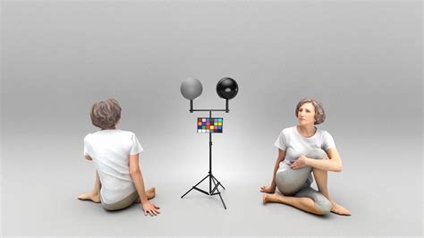 Mature Woman Sitting On Floor 451 3D Model By Deep3dstudio