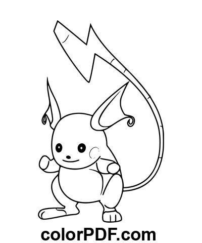 Raichu Pokemon Pokedex P Ginas Para Colorir E Livros Em Pdf