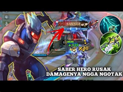 Damage Saber Ngga Ngotak Kali Triple Kill Kali Savage Mobile