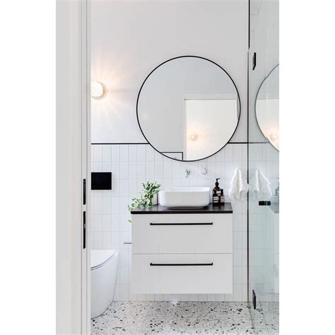 A Modern Take On A Traditional Victorian Black And White Bathroom