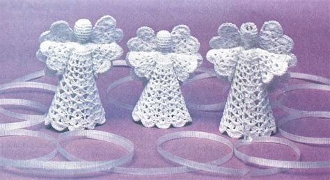 Vintage Crochet Pattern Christmas Angel Decor Lacy Victorian - Etsy