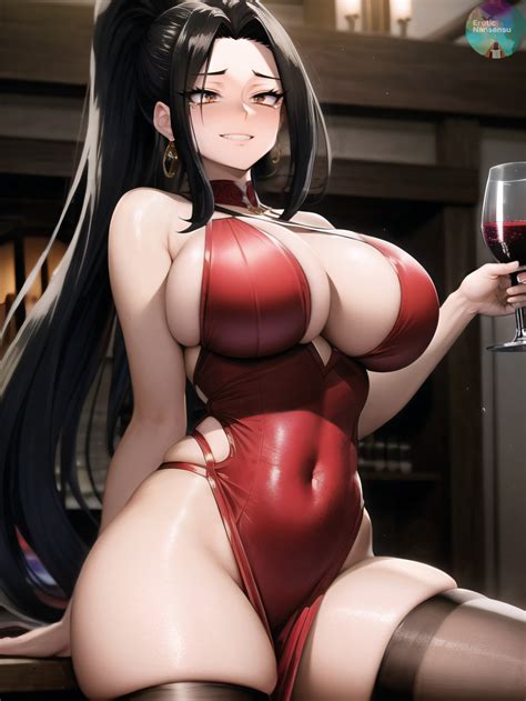 Rule 34 1girls Ai Generated Big Breasts Black Hair Breasts Cleavage