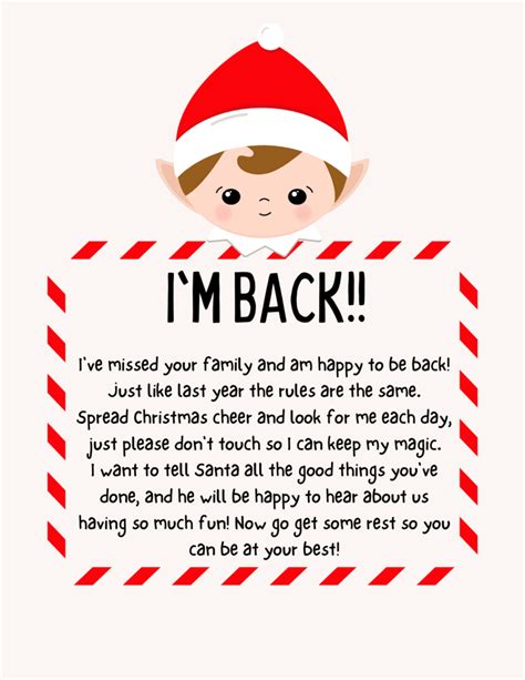 Free Printable Elf On The Shelf Welcome Letters 2024 Lola Lambchops