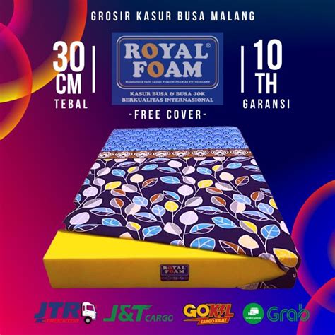 Kasur Busa Royal Foam D16 Tebal 30cm Garansi 10th Super Yellow Matras