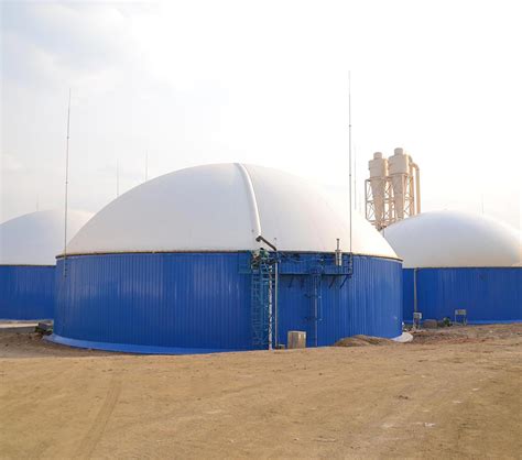 CSTR Steel Biogas Digester Tank Along Environ Tech Limited