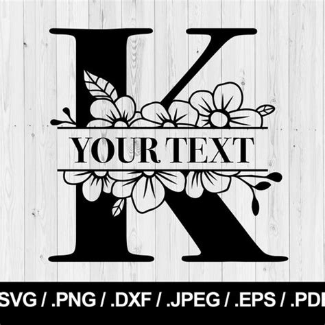 Flower Split Letter A Floral Letter Svg Png Jpeg Eps Ai Etsy