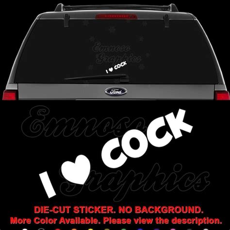 Cock Sticker For Car Etsy