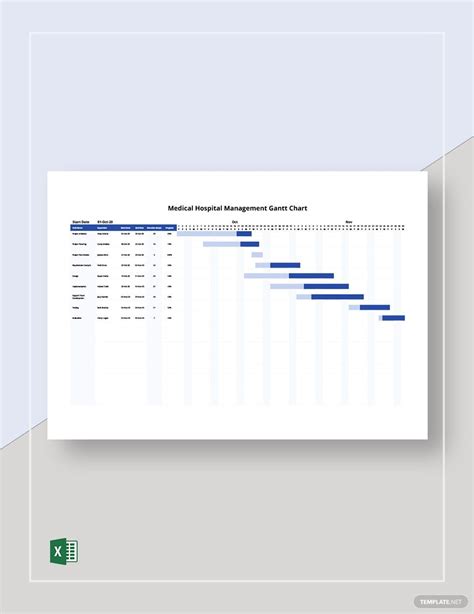 Hospital Gantt Charts - Edit Online, Free Downloads, Printable ...