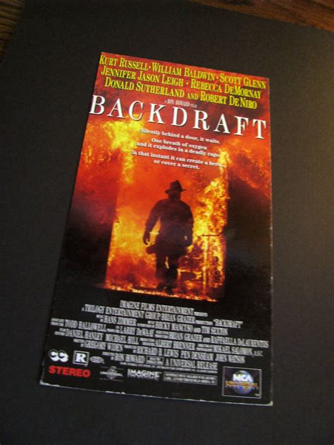 BACKDRAFT 1991 Repurposed Original VHS Sleeve to Unique - Etsy