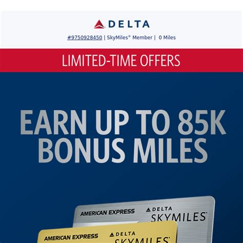 For A Limited Time Only Earn Up To K Bonus Miles Delta Air Lines