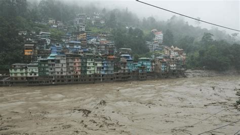 Glacial Lake Outburst Flood (GLOF) in Sikkim Causes Devastation