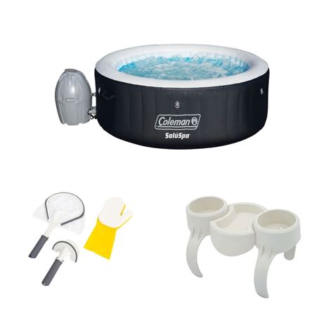 Coleman Saluspa Inflatable Hot Tub Bestway Spa Cleaning Set Drink Snack Tray For Sale From