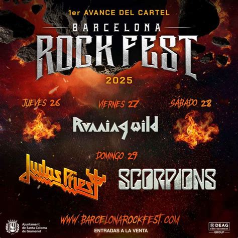 Festival Barcelona Rock Fest Cartel Entradas Y Bandas