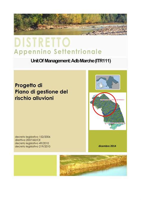 Pdf Progetto Di Piano Di Gestione Del Rischio Alluvioni Of Management