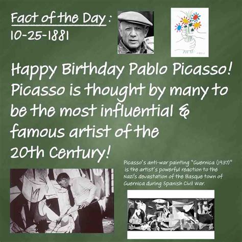 Fact Of The Day October 25 1881 Fact Of The Day Happy Birthday Day