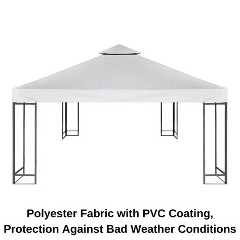 Gazebo Replacement Top Cover 310gsm 3x3m Outdoor Garden Waterproof Dark