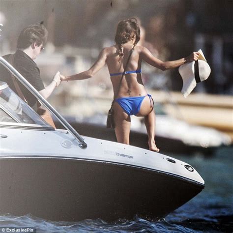 Eva Longoria Flaunts Incredible Body In Vibrant Blue String Bikini