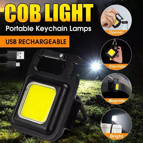 Cob Rechargeable Keychain Light Gear Station Bd