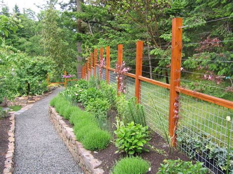 Deer Proof Gardens Ideas Landscape Traditional With Gravel Pathway Wooden Garden Fencing Deer