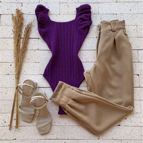 CALÇA ALFAIATARIA CENOURA LUXO NUDE Dondoca Moda Feminina