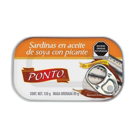 Sardinas Ponto En Aceite De Soya Con Picante G Walmart