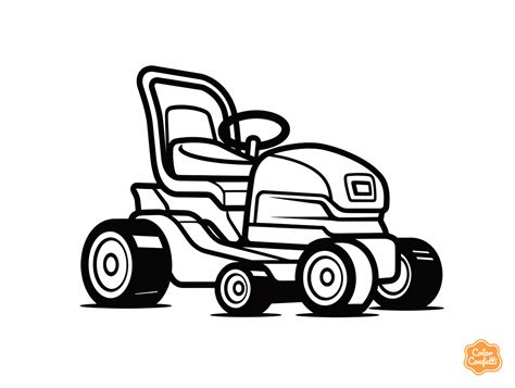 Lawn Mower Coloring Page For Kids Free Printable En 2024