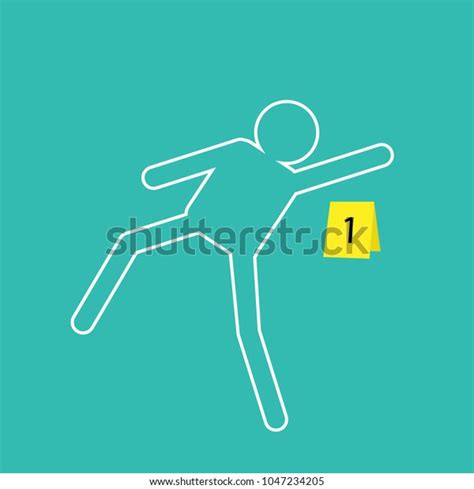 Crime Scene Murder Investigation Stock Vector Royalty Free 1047234205