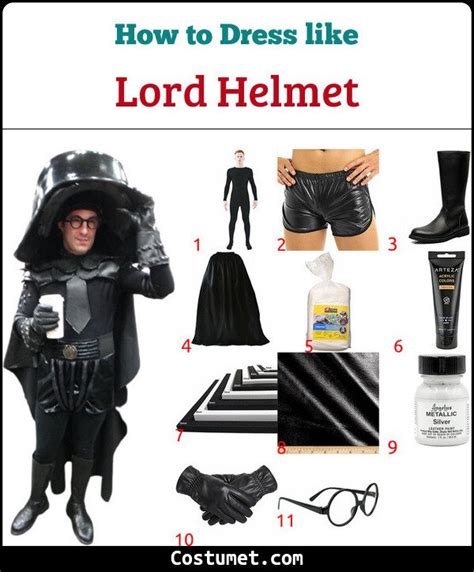 Lord Helmet Spaceballs Costume For Cosplay Halloween 2022 Black